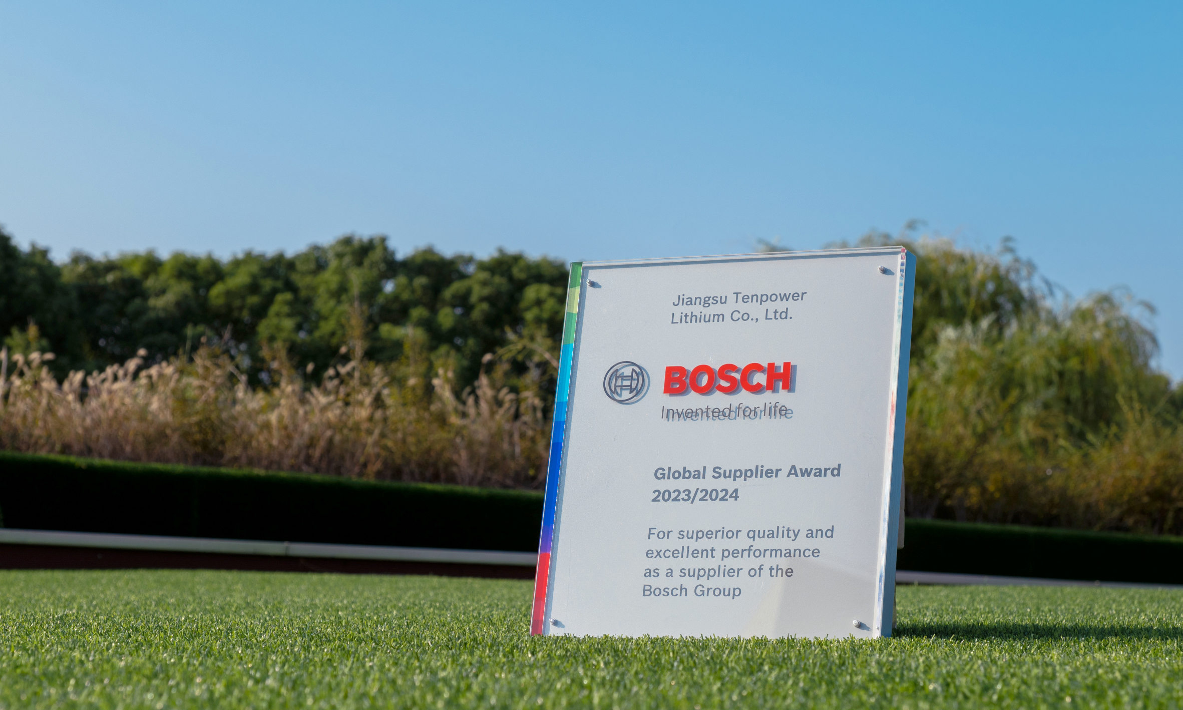 Driving Performance and Sustainability: Tenpower Honored with the “Bosch Global Supplier Award 2025”